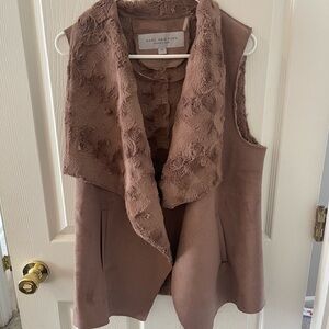 Marc New York Tan Faux Fur Vest